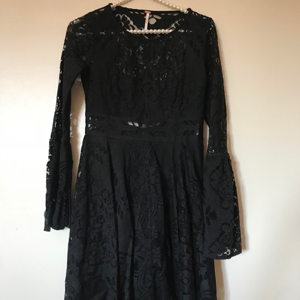 Black Free People- Intricate cut out design